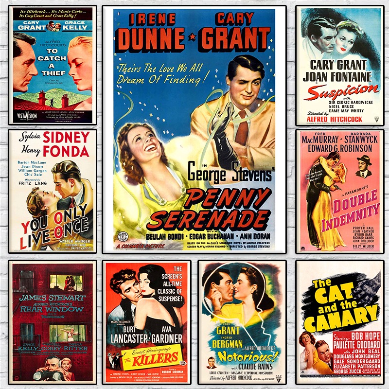 Vintage Collectible Posters - Vintage Amerikan Klasik Aşk Filmi Koleksiyonu