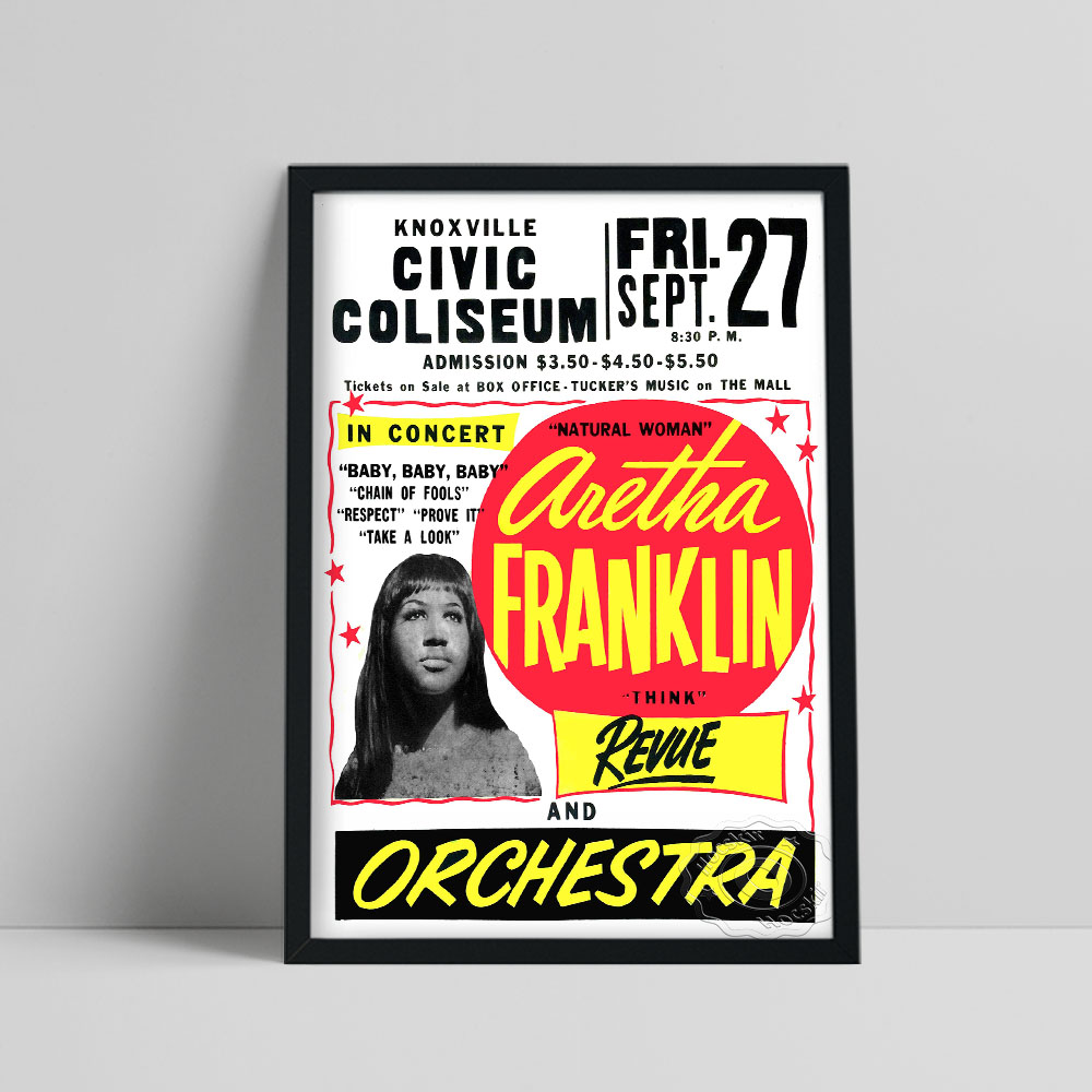 Vintage Collectible Posters - Vintage müzik mekan baskı posteri, amerika