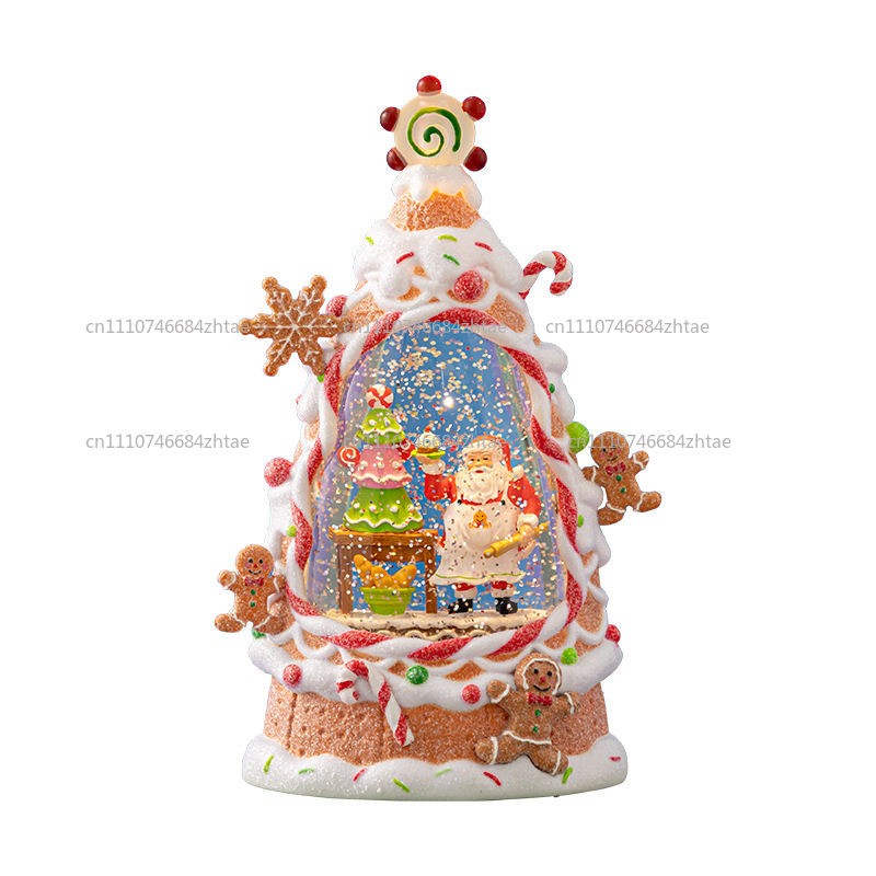 Vintage Collectible Santa - Vintage Tarzı Noel Feneri Dekoru, LED