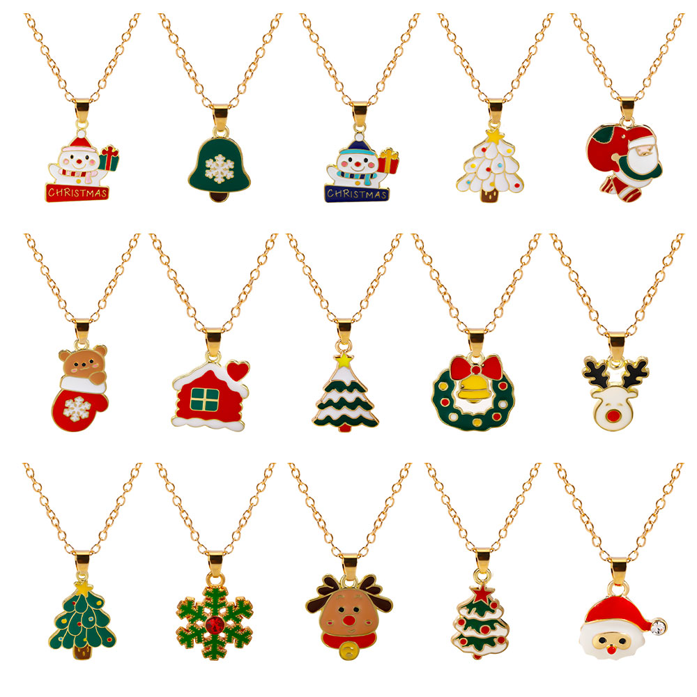 Vintage Collectible Santa - 33 stilleri noel koleksiyonu kolye şeker