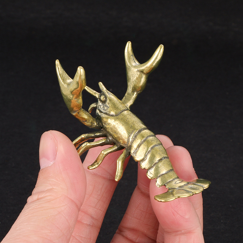 Vintage Collectible Ornaments - 【F】Masif Pirinç Kerevit Süsü Vintage Hayvan