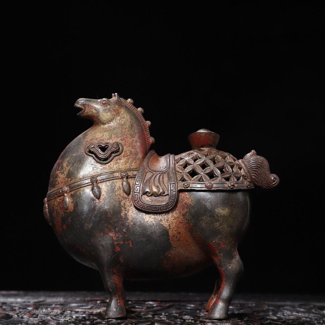 Vintage Collectible Ornaments - Antika Tang Fat Horse Tütsü Brülörü