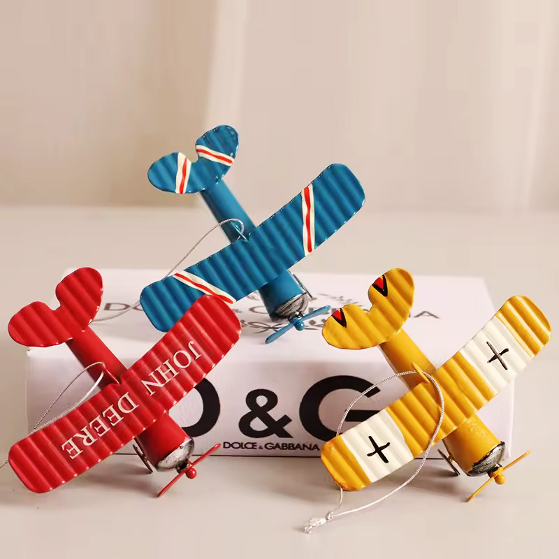 Vintage Metal Uçak Modeli Retr - Vintage Collectible Ornaments incelemesi ve fiyatı