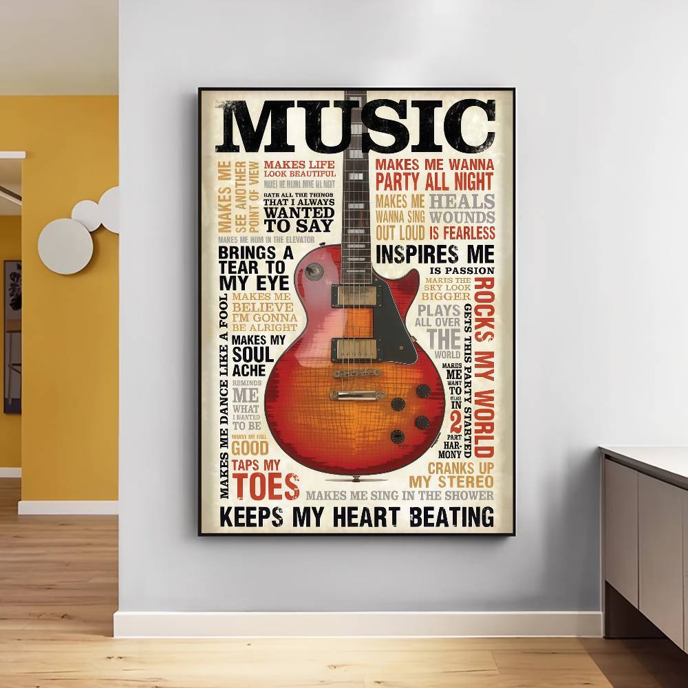 Gitar Koleksiyonu Kendinden ya - Vintage Collectible Posters incelemesi ve fiyatı
