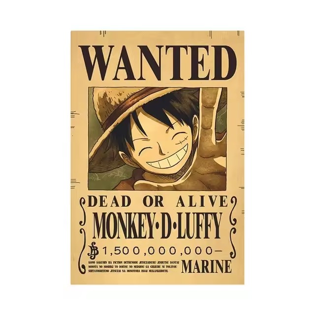 Anime One Piece Bounty Aranıyo - Vintage Collectible Posters incelemesi ve fiyatı