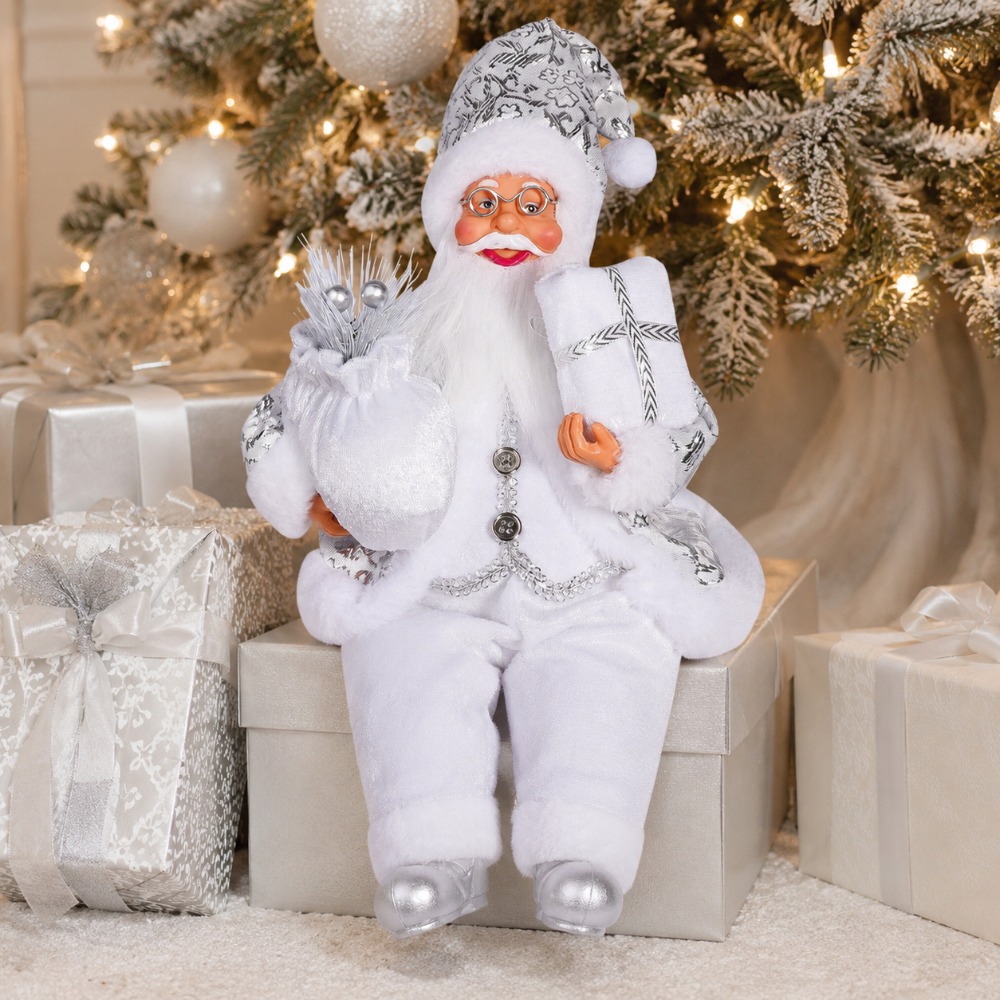 1 adet Beyaz Noel Baba Dekorat - Vintage Collectible Santa incelemesi ve fiyatı