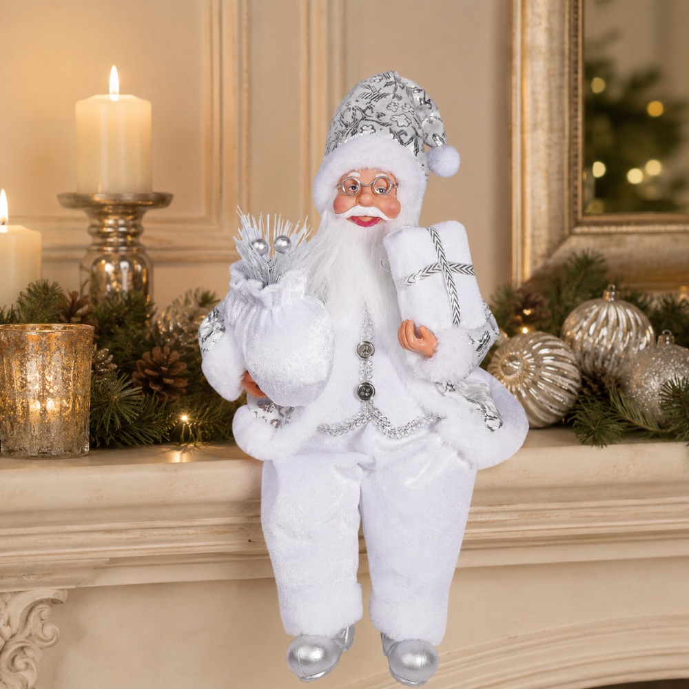 1 adet Beyaz Noel Baba Dekorat - Vintage Collectible Santa incelemesi ve fiyatı