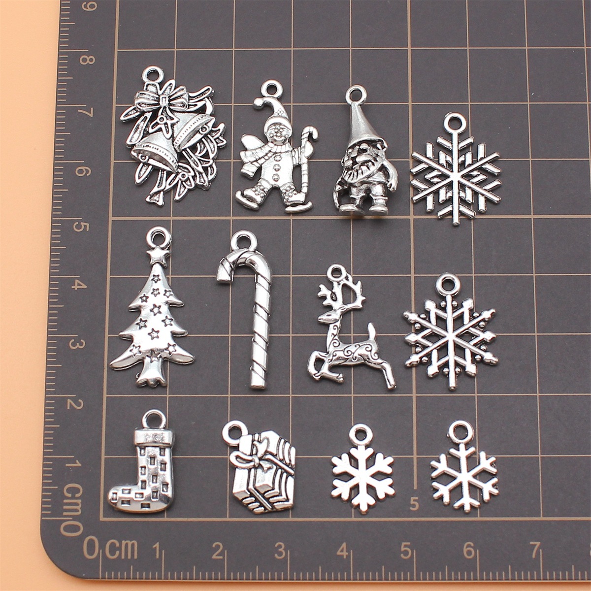 12 adet antika gümüş renk noel - Vintage Collectible Santa incelemesi ve fiyatı