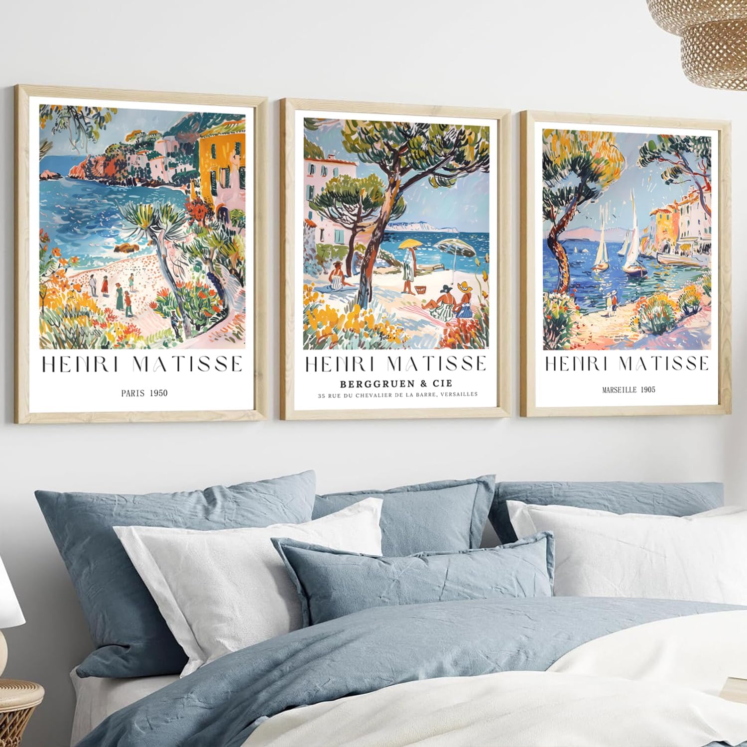 3 Parça/Set Vintage Plaj Seyah - Vintage Collectible Posters incelemesi ve fiyatı